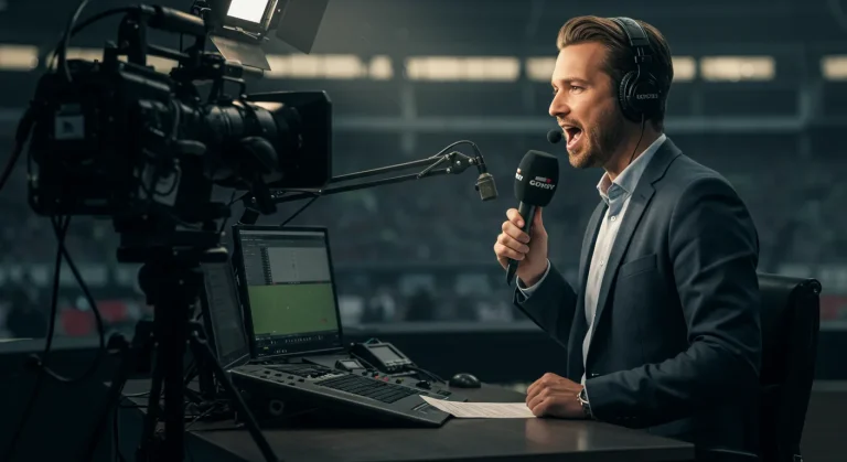 O que faz um locutor esportivo