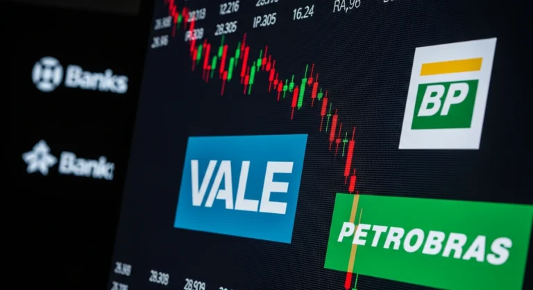Ibovespa em Queda: Impactos dos Bancos e a Resistência de Vale e Petrobras